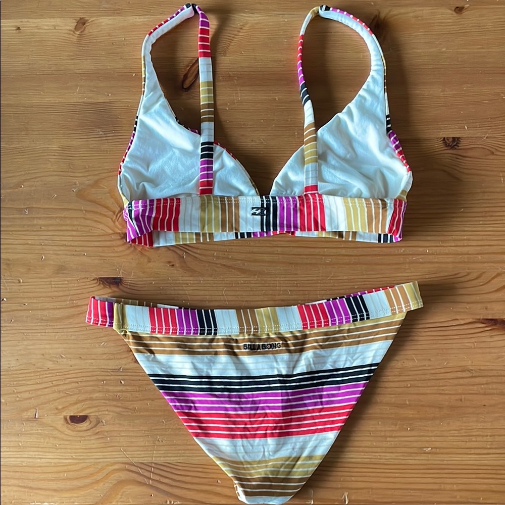 Billabong Multicolor Striped Bikini Set - Picture 3 of 3